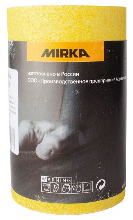 

MIRKA MIROX бумага шлифовальная Р150 115х5000мм ( рул. 0,57 кв.м.), Желтый