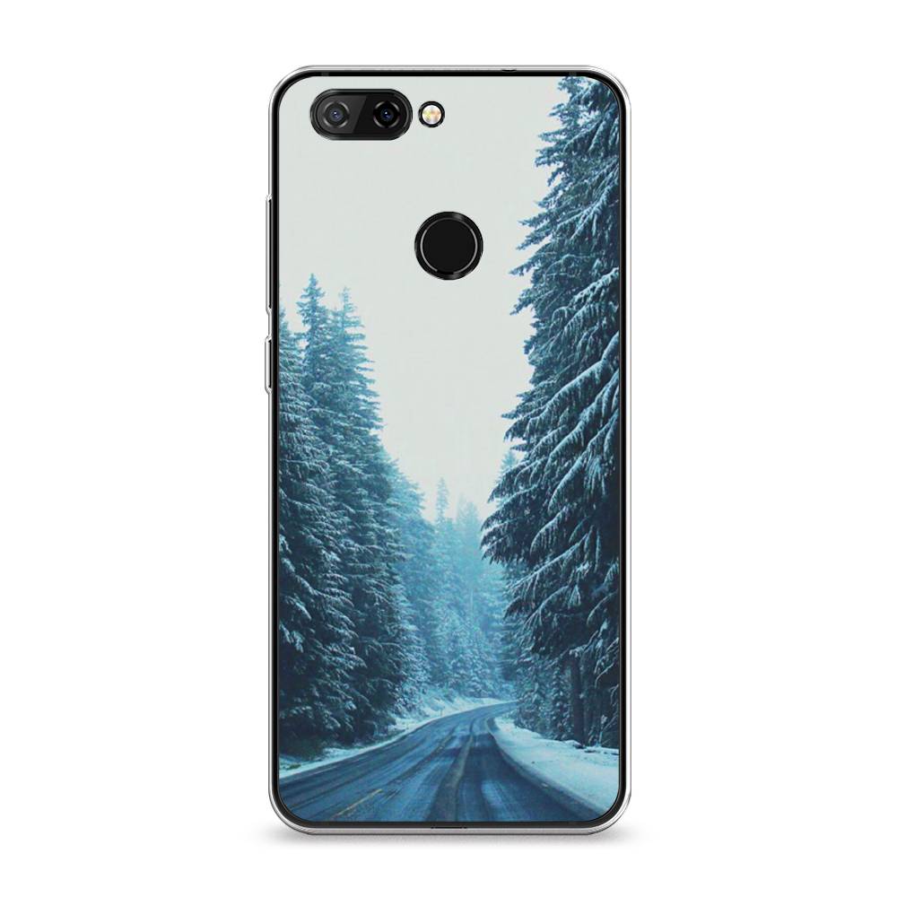 

Чехол на ZTE Blade V9 "Зима 9", Бежевый;голубой;черный, 132450-2