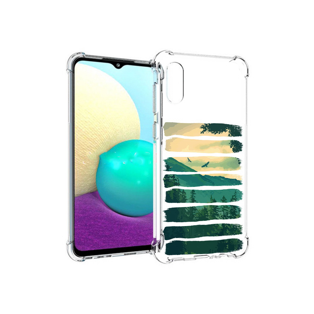 

Чехол MyPads Tocco для Samsung Galaxy M02 Лесная чаща (PT157689.478.107), Прозрачный, Tocco