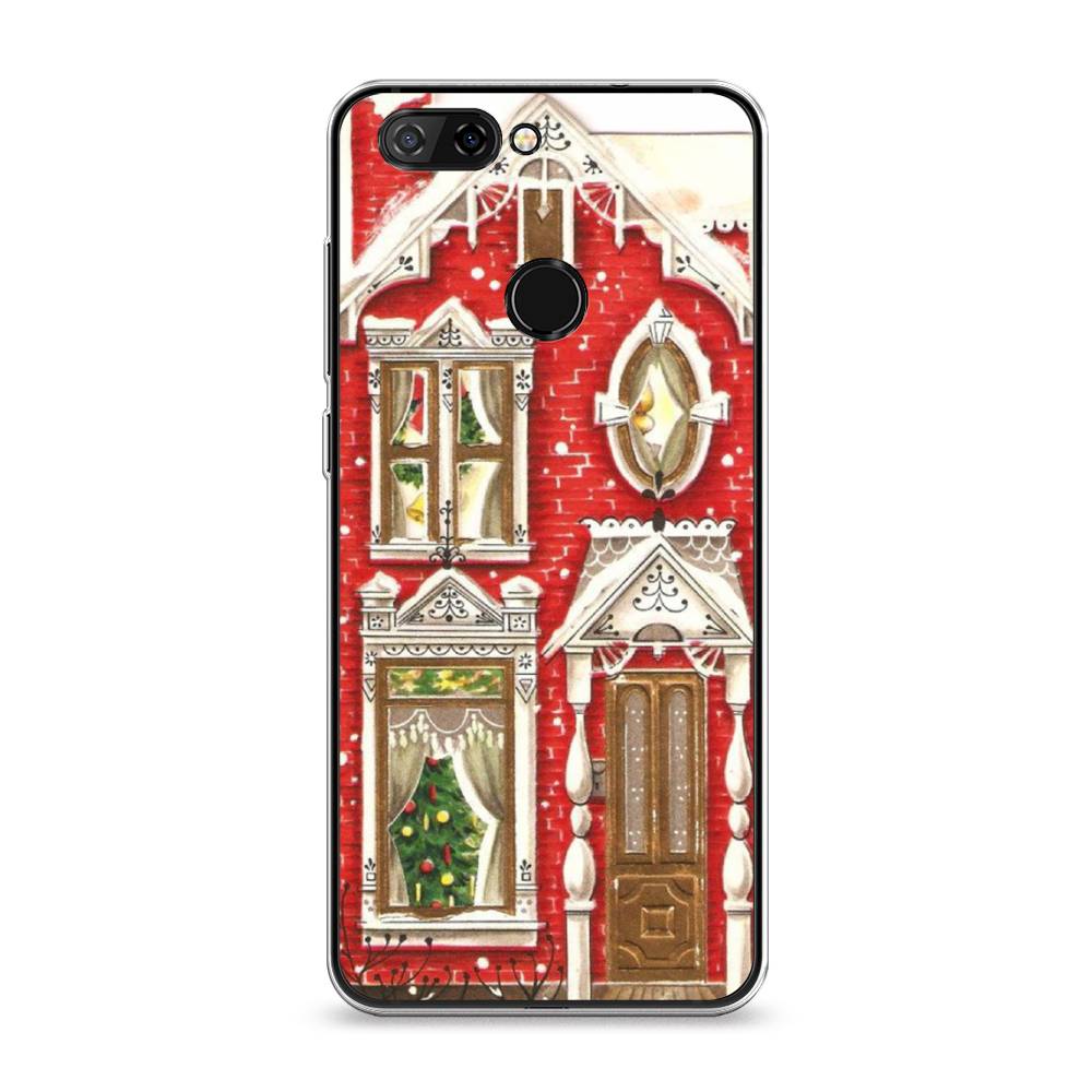 

Чехол на ZTE Blade V9 "Пряничный домик", Белый;красный;зеленый, 132450-5
