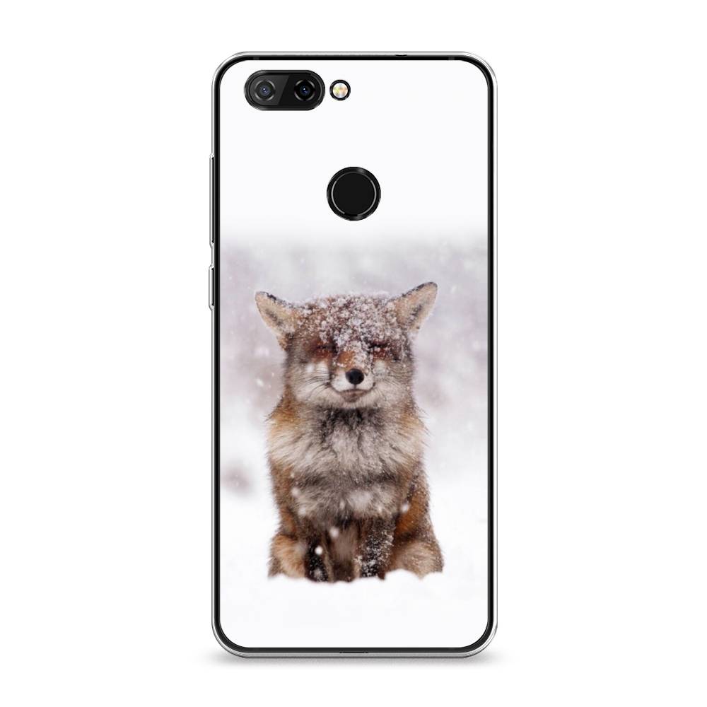 

Чехол на ZTE Blade V9 "Зимняя лиса", Белый;серый;коричневый, 132450-1