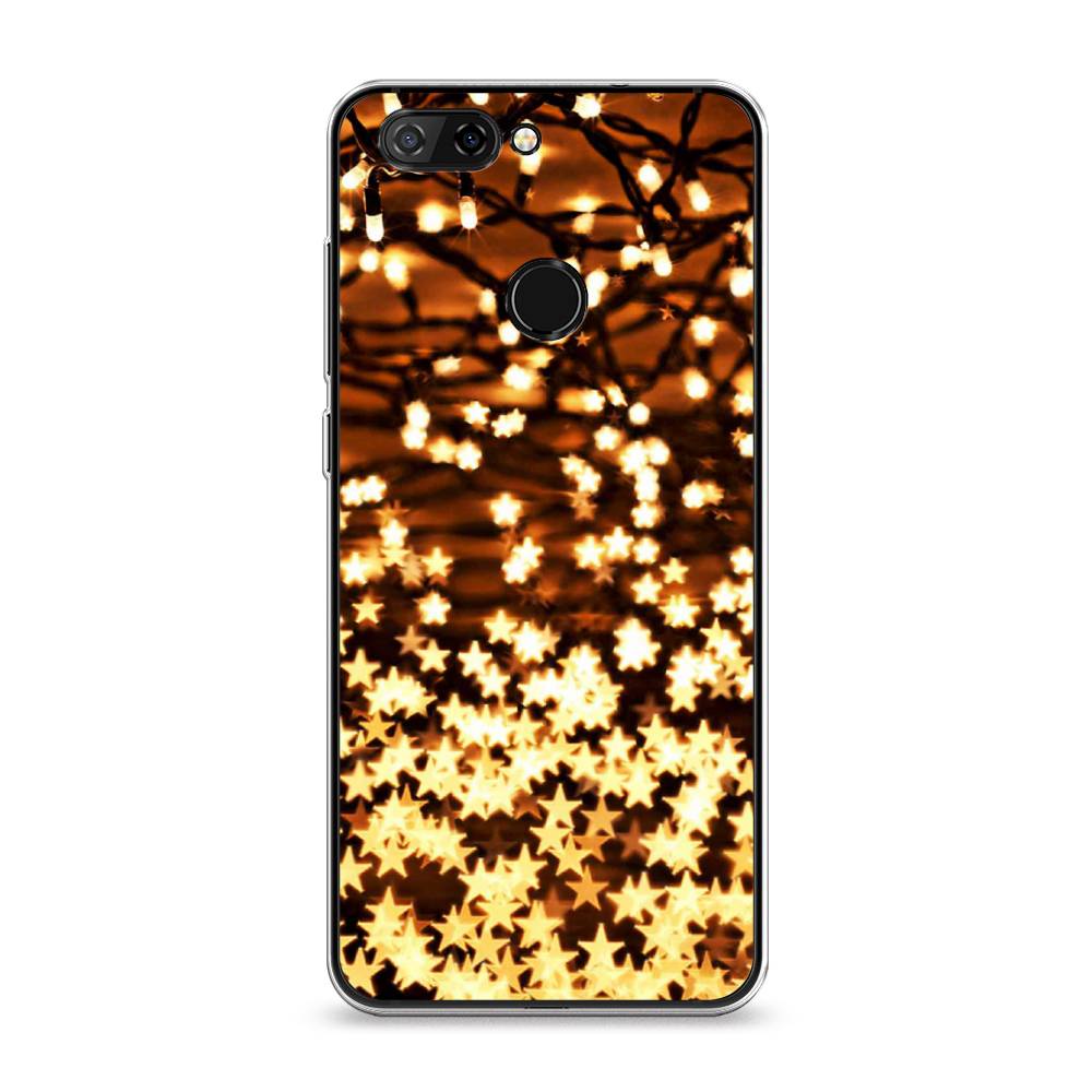 

Чехол на ZTE Blade V9 "Новогодняя гирлянда", Золотистый, 132450-5