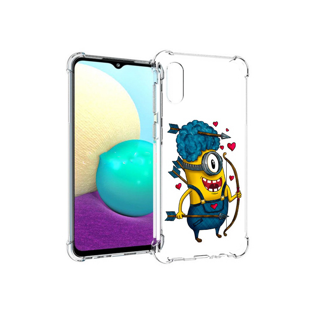 

Чехол MyPads Tocco для Samsung Galaxy M02 Миньон купидон (PT157689.478.117), Прозрачный, Tocco