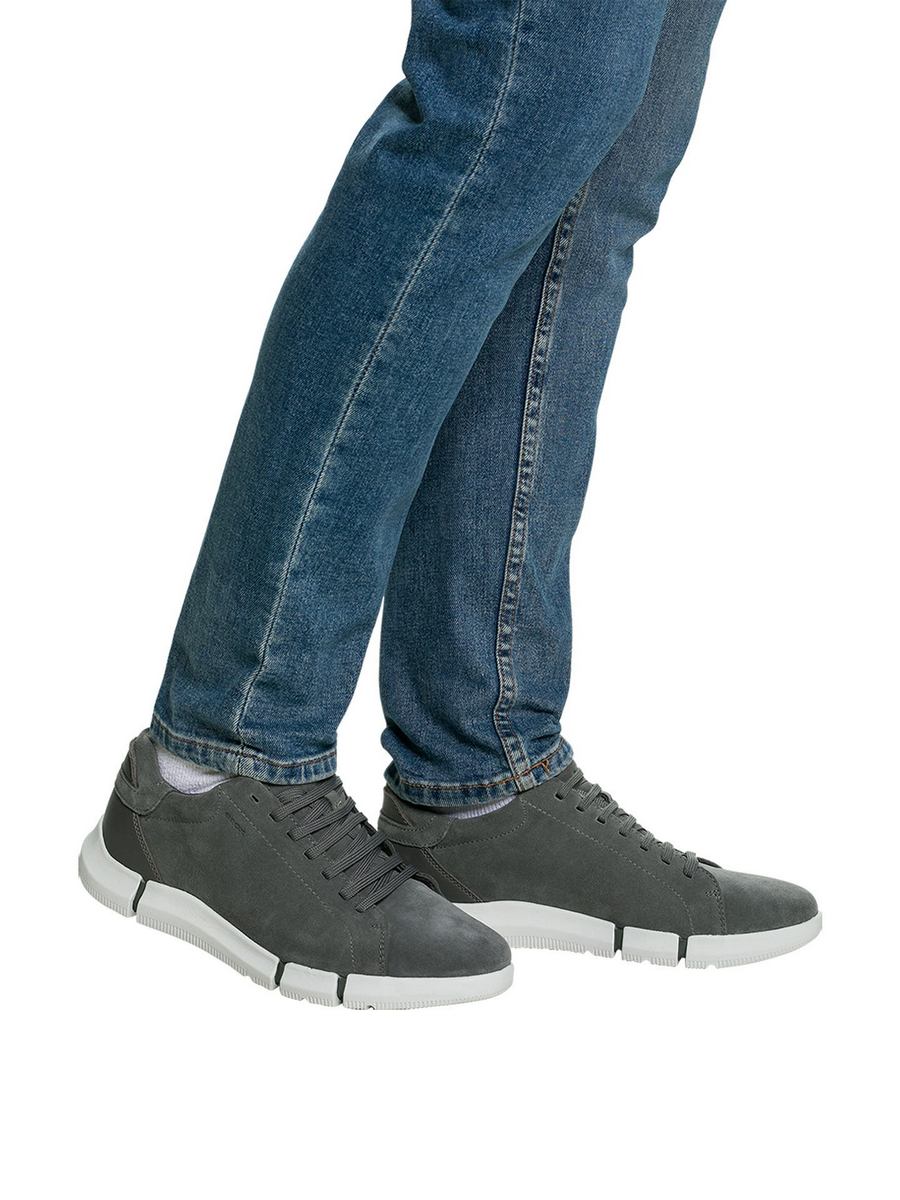

Кроссовки мужские GEOX 001393989 серые 46 EU, Серый, 001393989