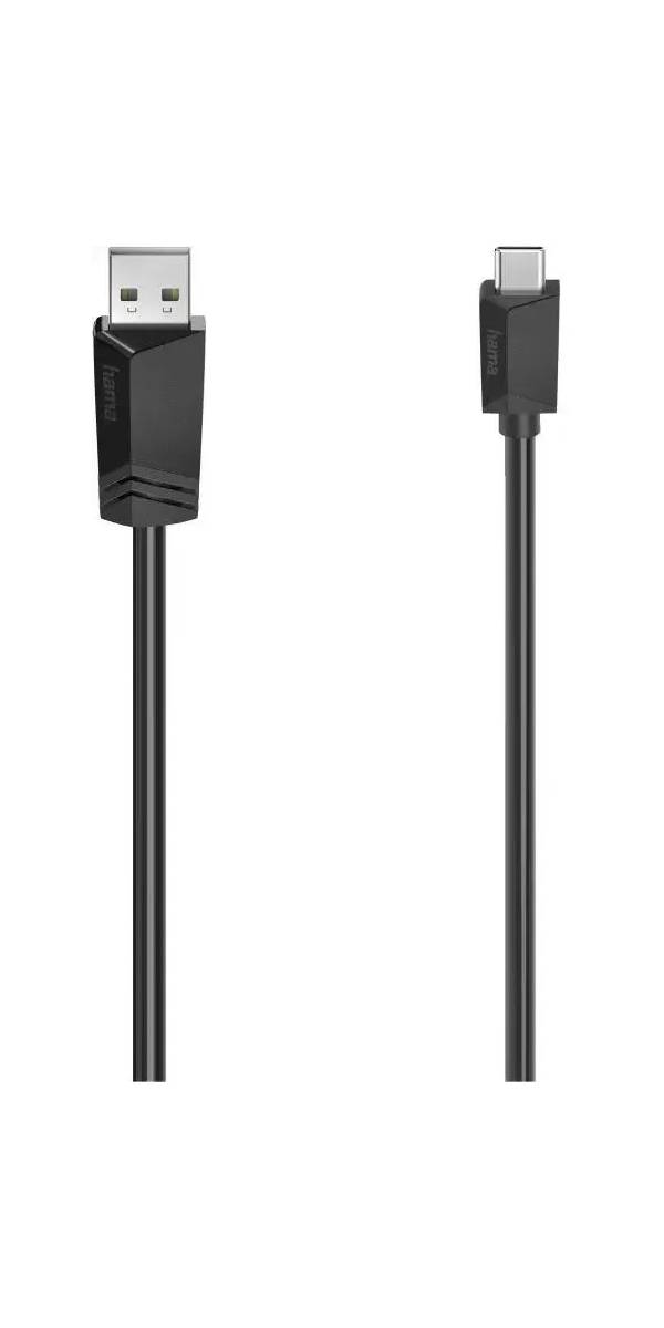 

Кабель Hama H-200632 USB - Type-C, 1.5 м, черный (00200632), H-200632