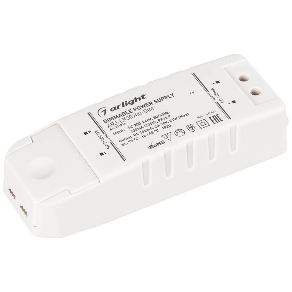 

Драйвер Arlight ARJ-LK30700-DIM 20-30V 21W IP20 0,7A 019776, 019776 ARJ-LK-DIM (Диммирование)