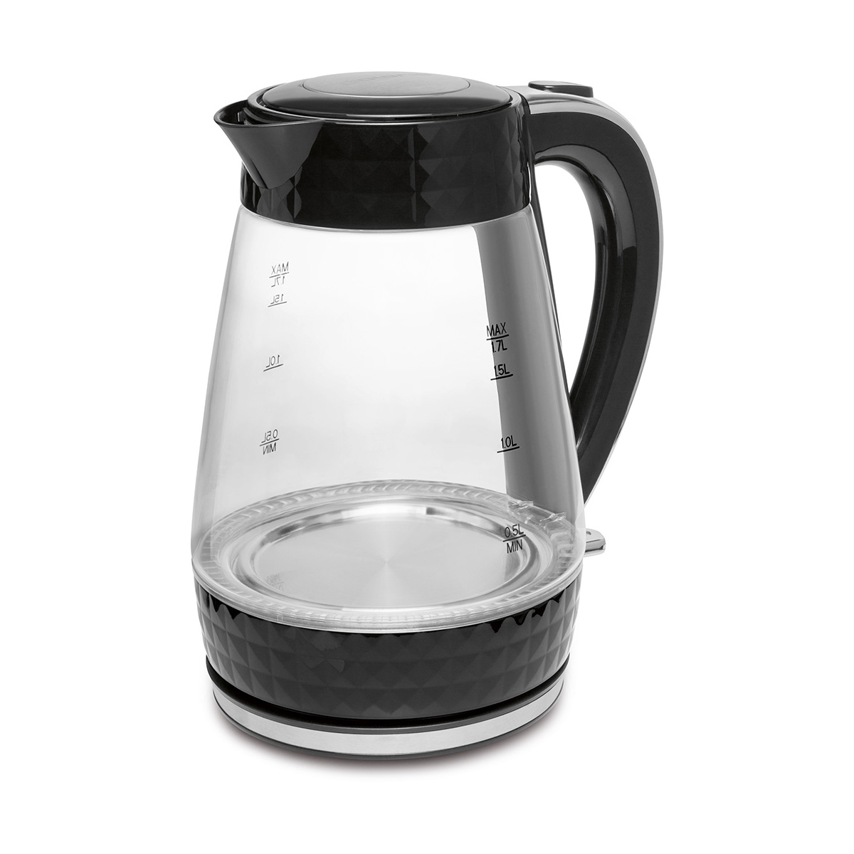 

Чайник электрический Polaris PWK 1700CGL 1.7 л черный, PWK 1700CGL