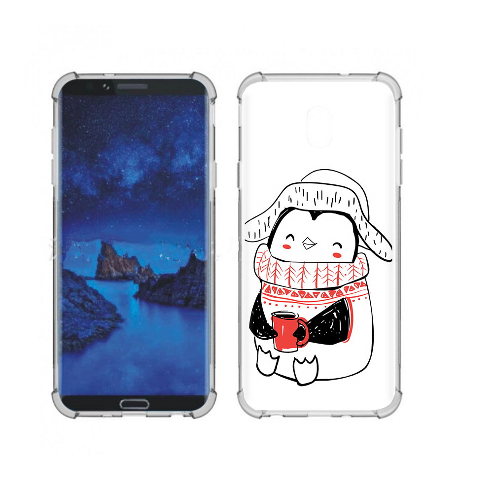 

Чехол MyPads Tocco для Samsung Galaxy J7 (2018) Милый пингвин (PT226928.596.115), Прозрачный, Tocco