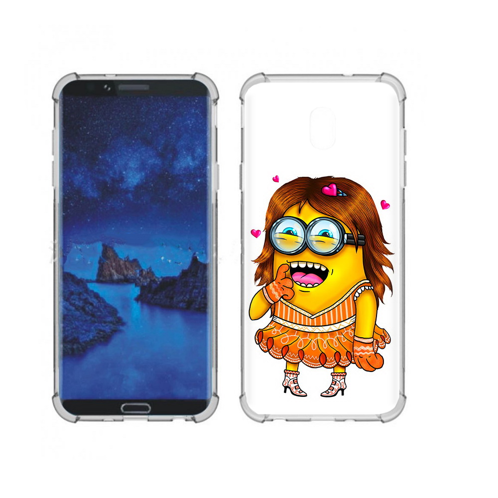 

Чехол MyPads Tocco для Samsung Galaxy J7 (2018) Миньон девочка (PT226928.596.116), Прозрачный, Tocco