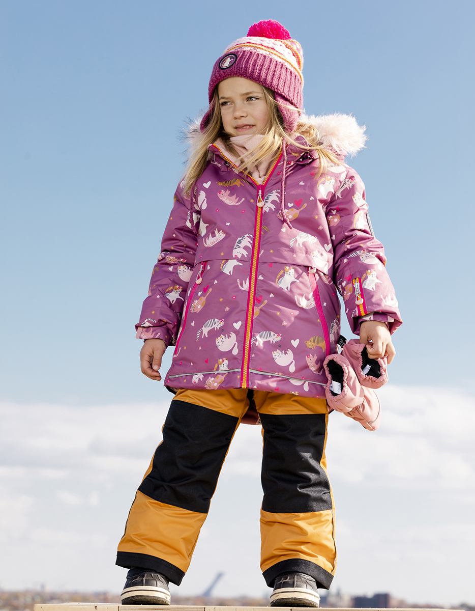 

Комплект верхней одежды Deux par Deux F10 J804, 271-кошки/желтый, 110, Желтый;розовый, F10 J804