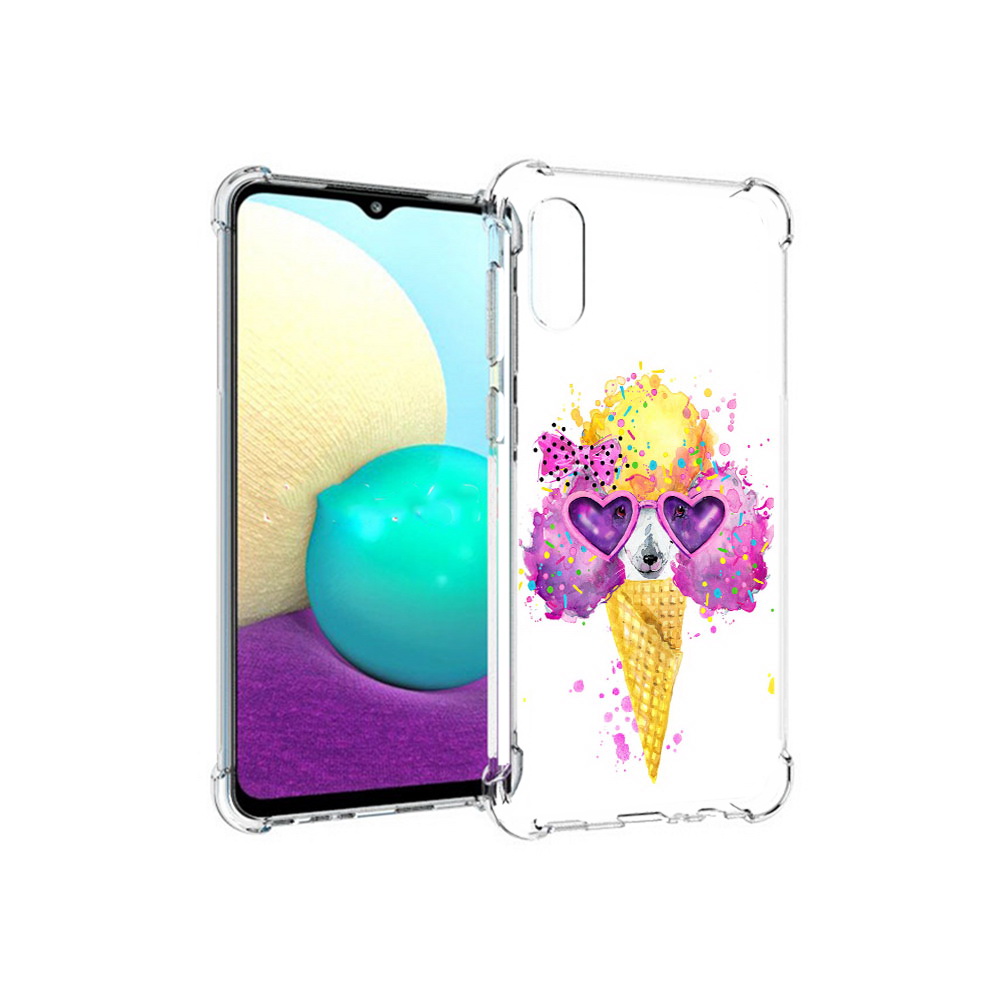 

Чехол MyPads Tocco для Samsung Galaxy M02 Рожок (PT157689.478.146), Прозрачный, Tocco