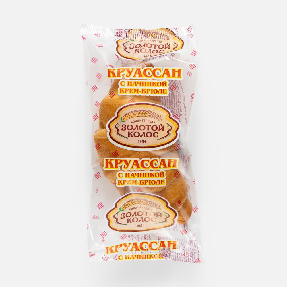 

Круассан Золотой Колос с начинкой крем-брюле 50 г