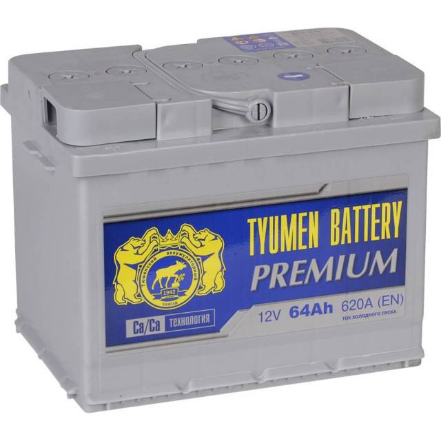 фото Аккумулятор легковой "tyumen battery" premium 64ач п/п l2