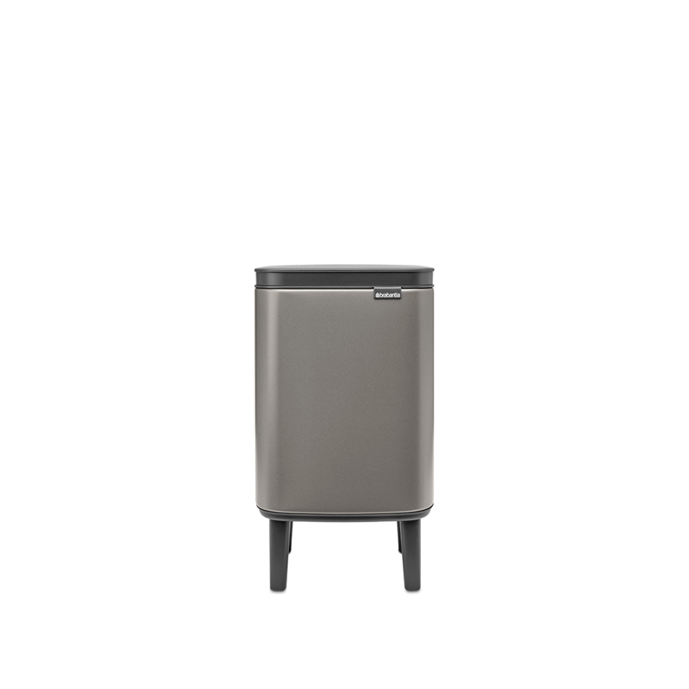 Бак мусорный Brabantia Bo Hi платиновый 12л 227288