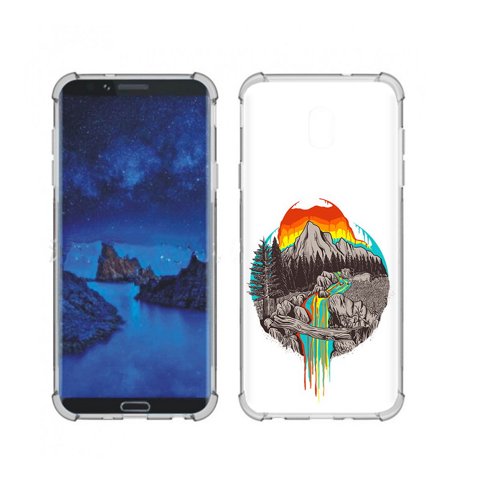 

Чехол MyPads Tocco для Samsung Galaxy J7 (2018) Радужный водопад (PT226928.596.144), Прозрачный, Tocco