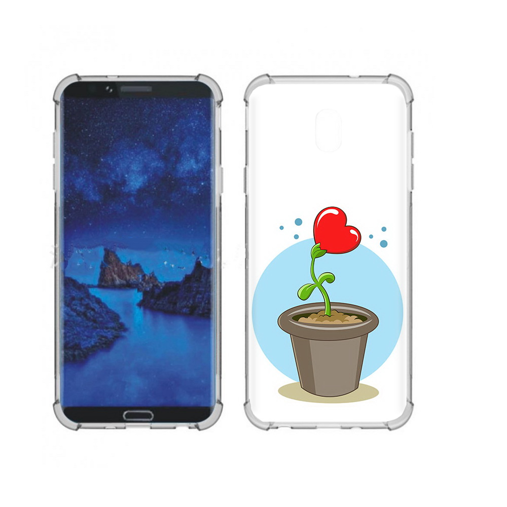

Чехол MyPads Tocco для Samsung Galaxy J7 (2018) Растение любви 14 февраля, Прозрачный, Tocco