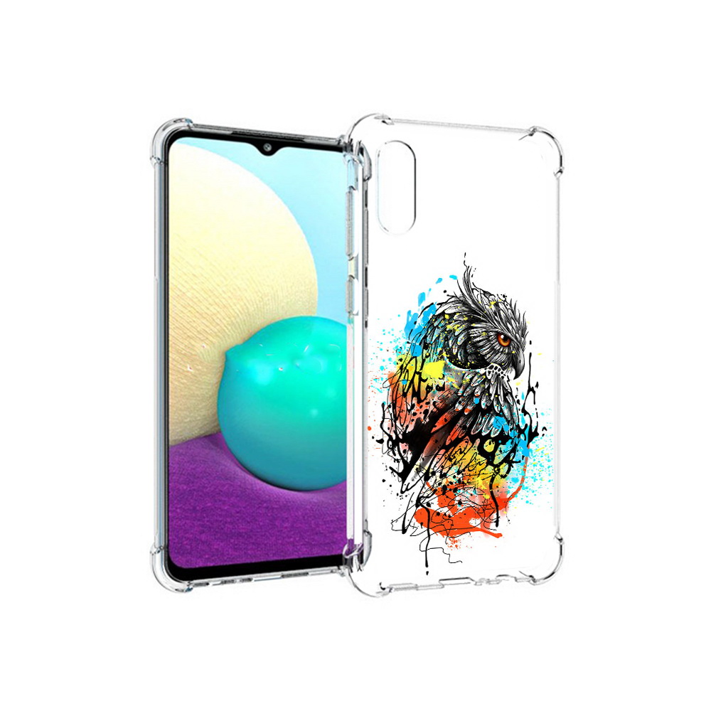 

Чехол MyPads Tocco для Samsung Galaxy M02 Творческая сова (PT157689.478.170), Прозрачный, Tocco