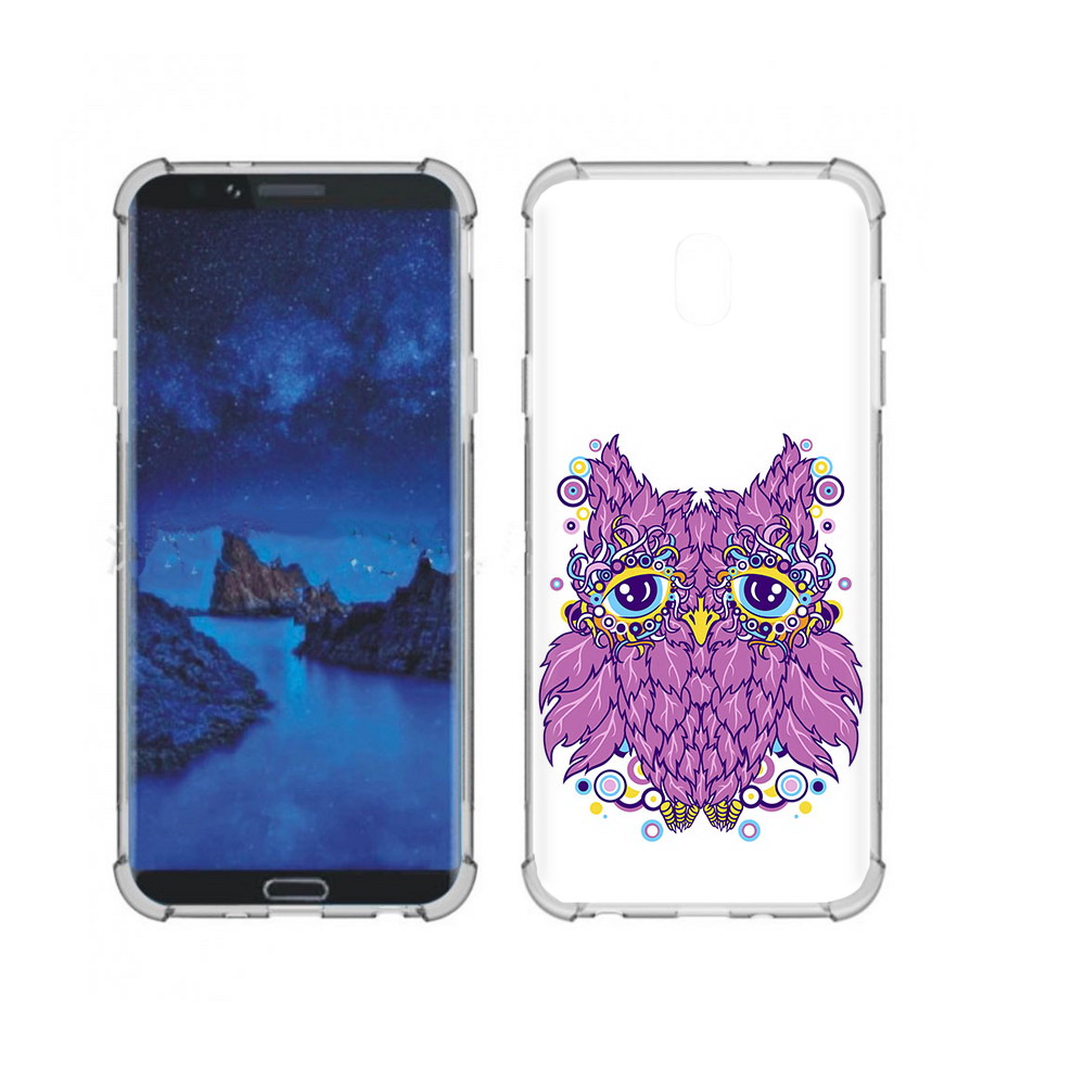Чехол MyPads Tocco для Samsung Galaxy J7 (2018) Розовая сова (PT226928.596.147)