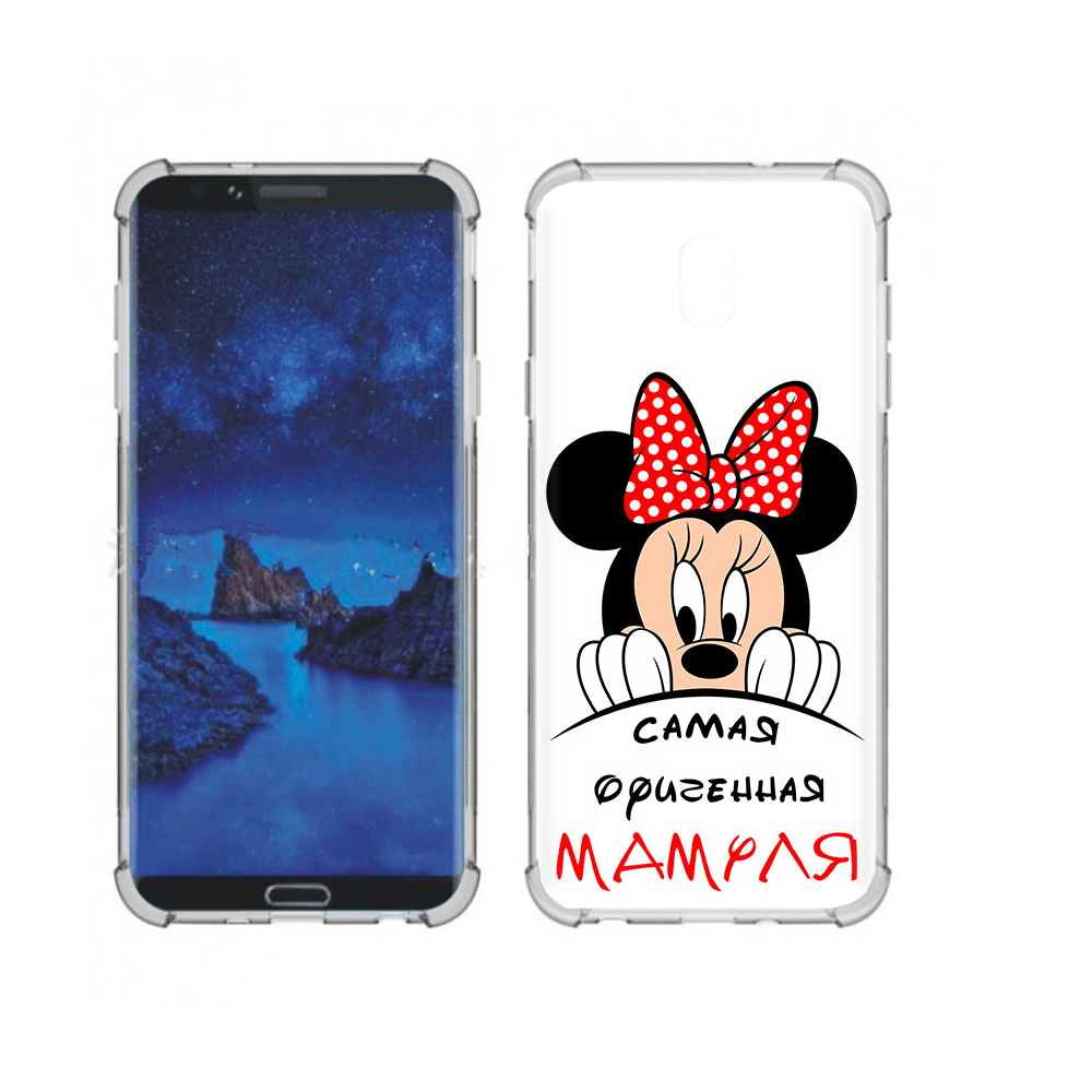 

Чехол MyPads Tocco для Samsung Galaxy J7 (2018) Самая лучшая мамуля Мини Маус, Прозрачный, Tocco