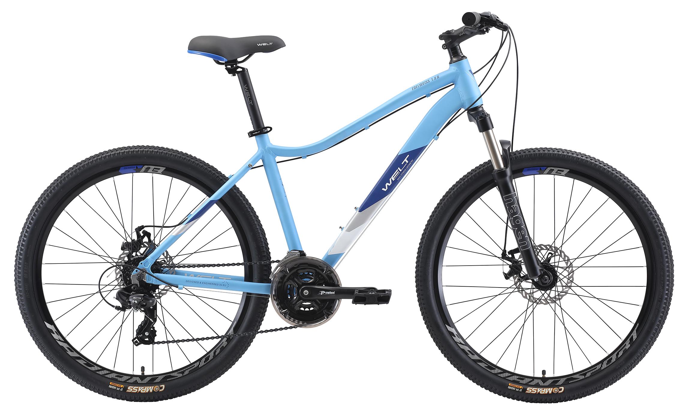 

Велосипед Welt Edelweiss 1.0 D 26 (2021) 26", Голубой