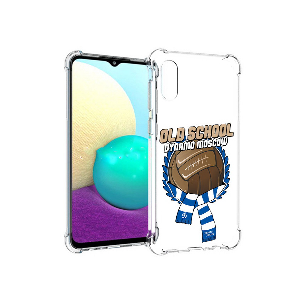 

Чехол MyPads Tocco для Samsung Galaxy M02 ФК Динамо олд скул (PT157689.478.176), Прозрачный, Tocco