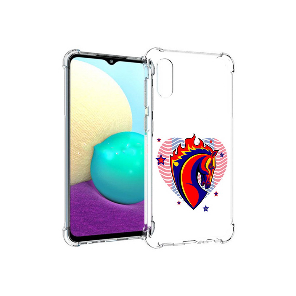 

Чехол MyPads Tocco для Samsung Galaxy M02 ФК ЦСЛ Лошадь (PT157689.478.180), Прозрачный, Tocco