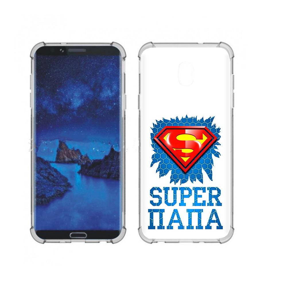 

Чехол MyPads Tocco для Samsung Galaxy J7 (2018) Супер Папа (PT226928.596.165), Прозрачный, Tocco