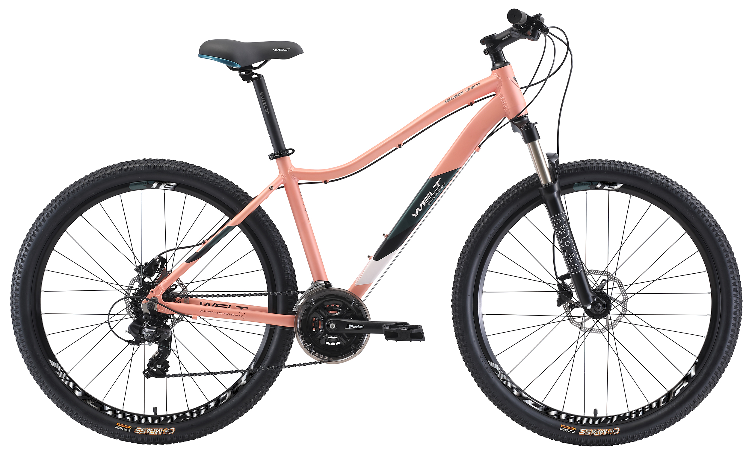 

Велосипед Welt Edelweiss 1.0 HD 27 (2021) S, Розовый