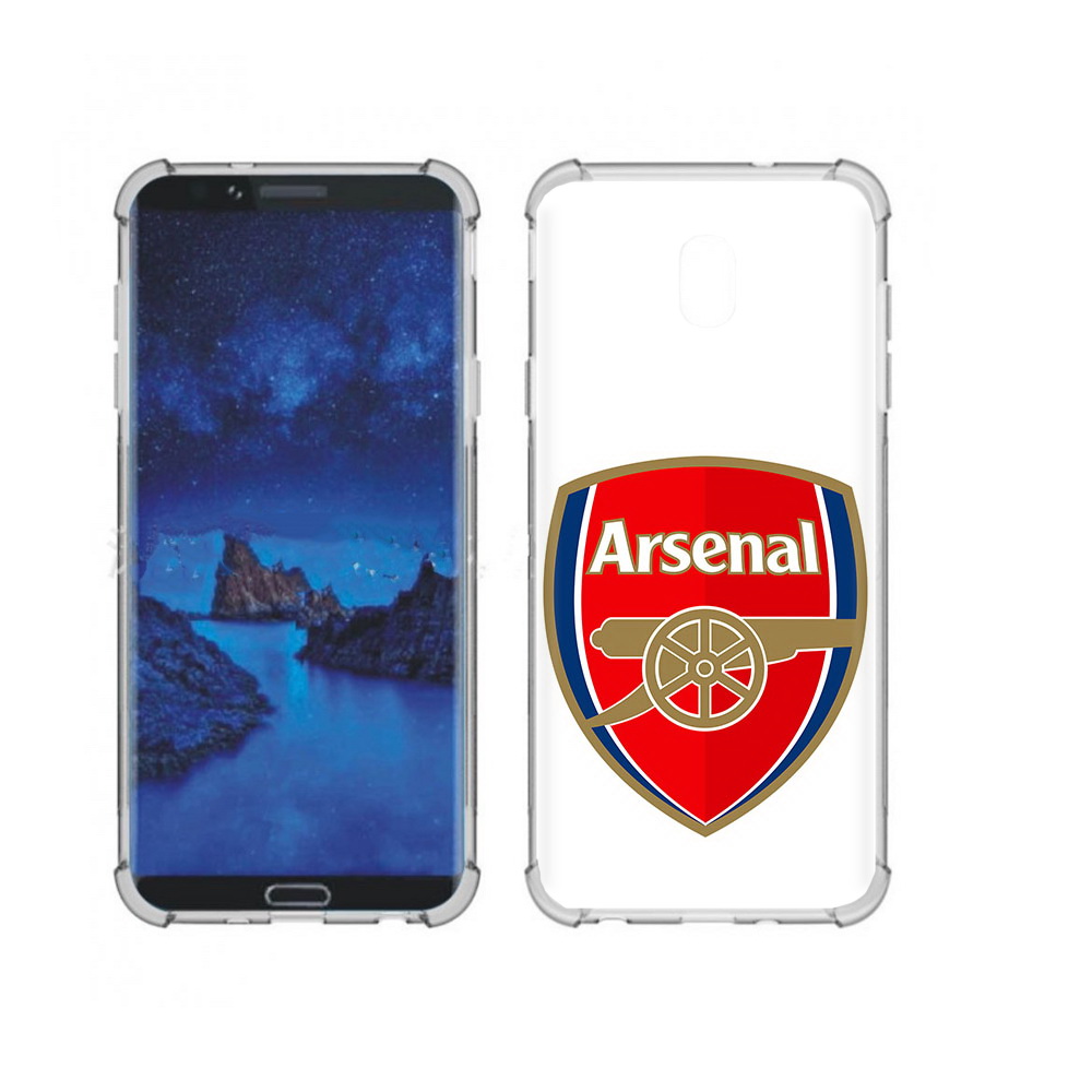 

Чехол MyPads Tocco для Samsung Galaxy J7 (2018) ФК Арсенал логотип (PT226928.596.174), Прозрачный, Tocco