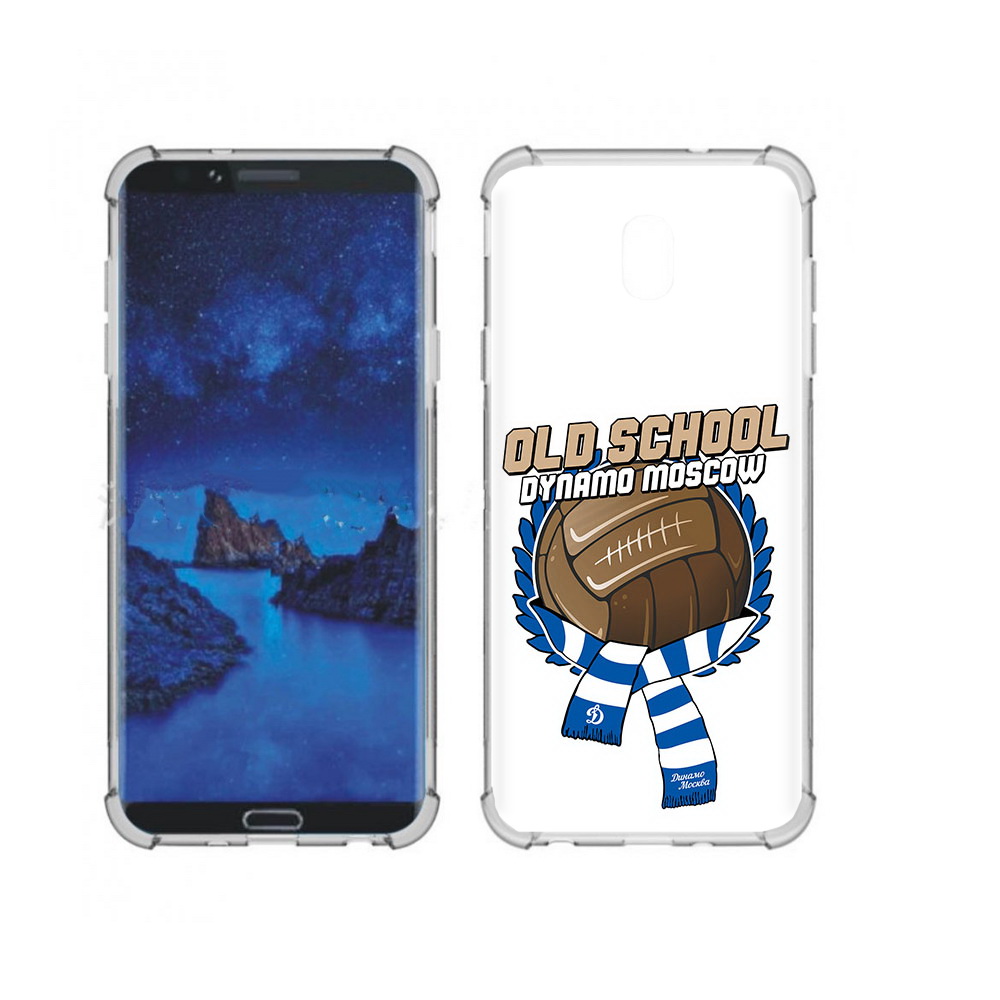 

Чехол MyPads Tocco для Samsung Galaxy J7 (2018) ФК Динамо олд скул (PT226928.596.176), Прозрачный, Tocco