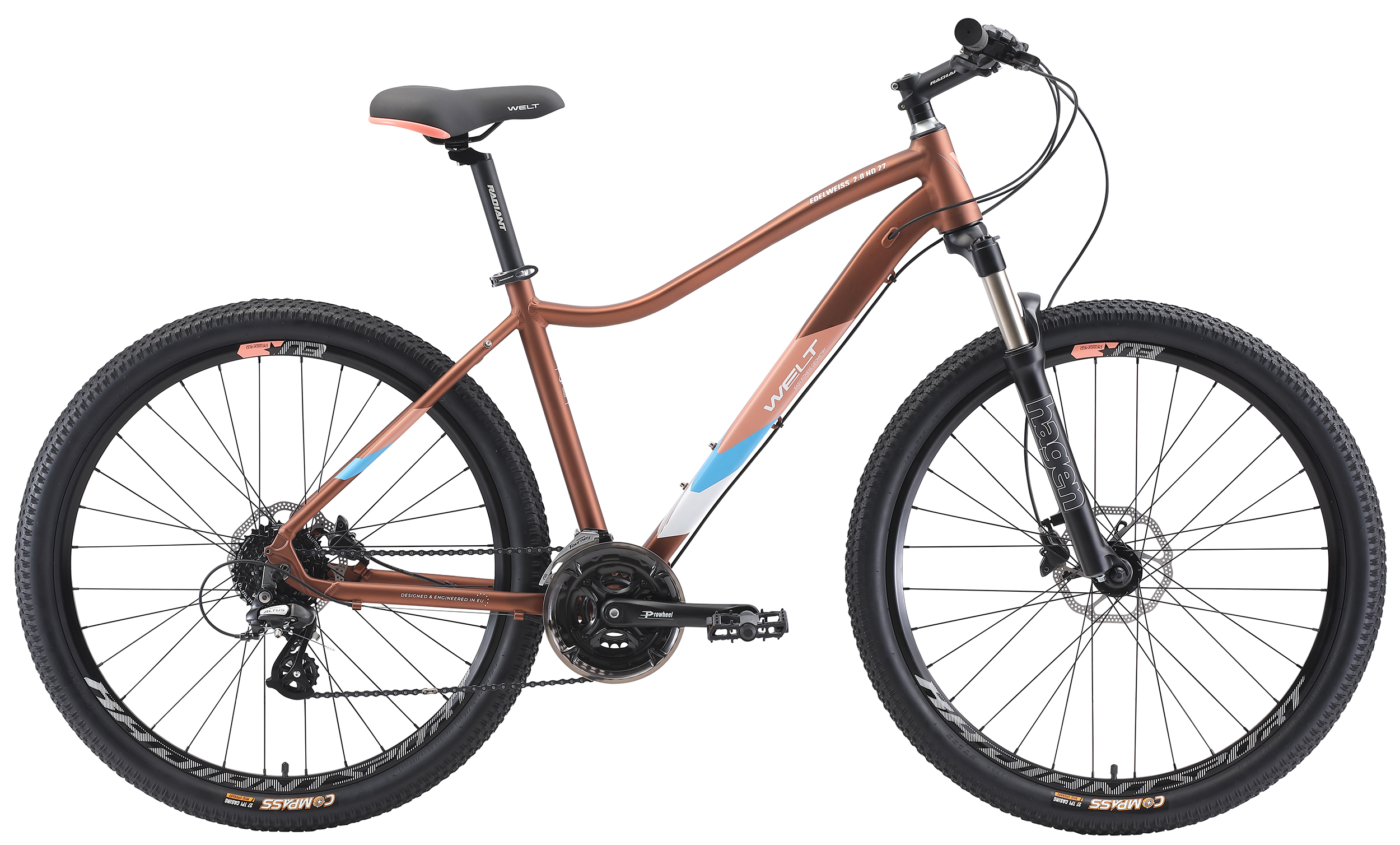 

Велосипед Welt Edelweiss 2.0 HD (2021) 27.5", Коричневый