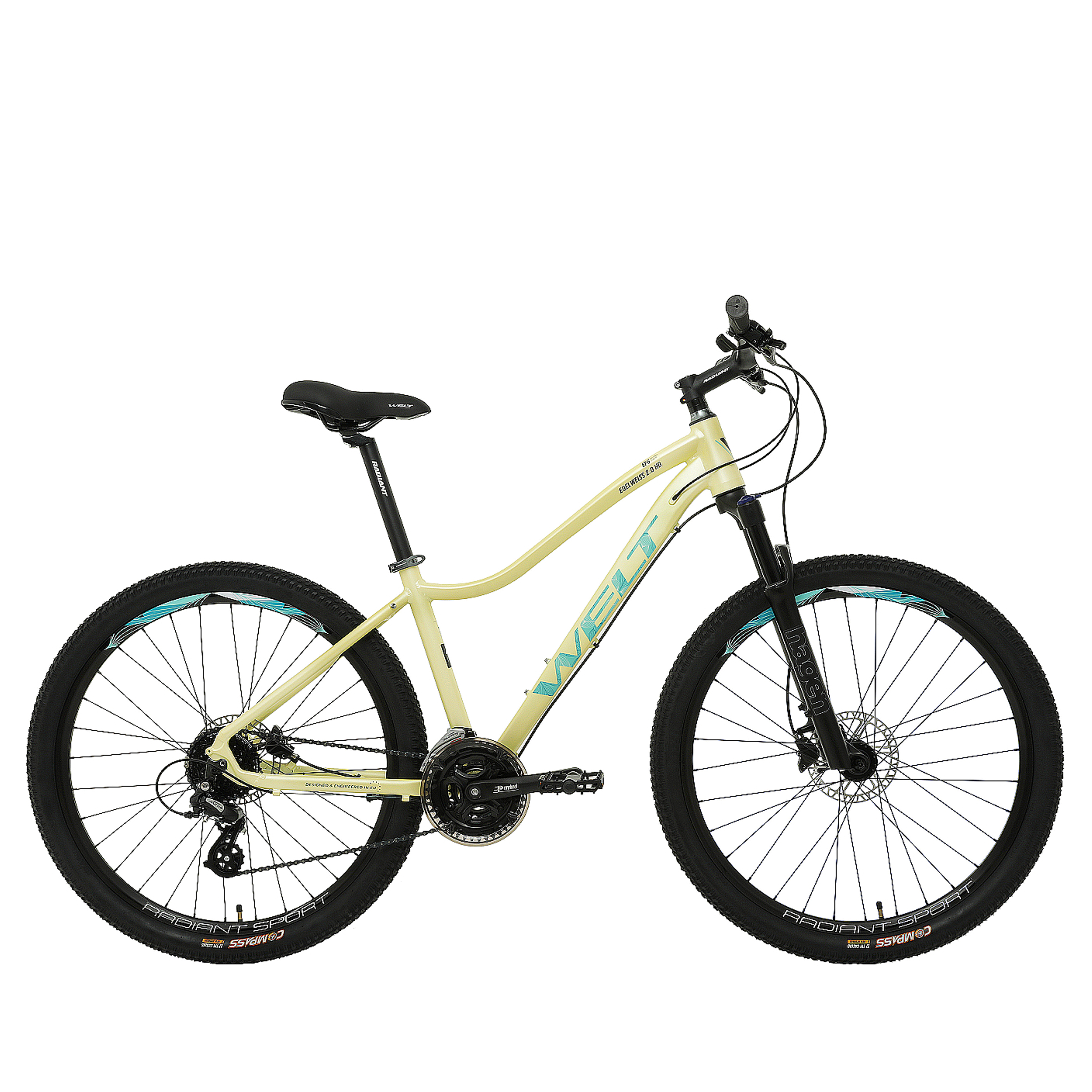 

Велосипед Welt Edelweiss 2.0 HD 27 (2022) M, Желтый