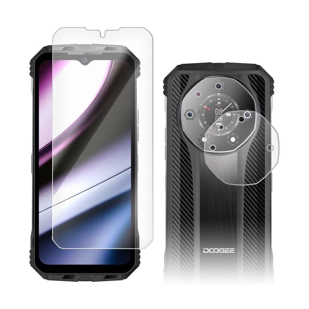 

Стекло защитное гибридное для Doogee S110 + защита камеры (2шт.)