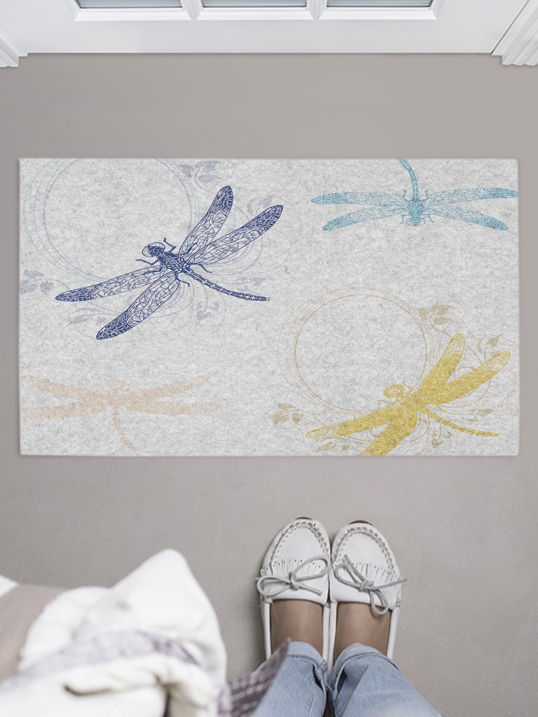 

Придверный коврик в прихожую для обуви, на резиновой основе, 75x45 см door_39739 JoyArty