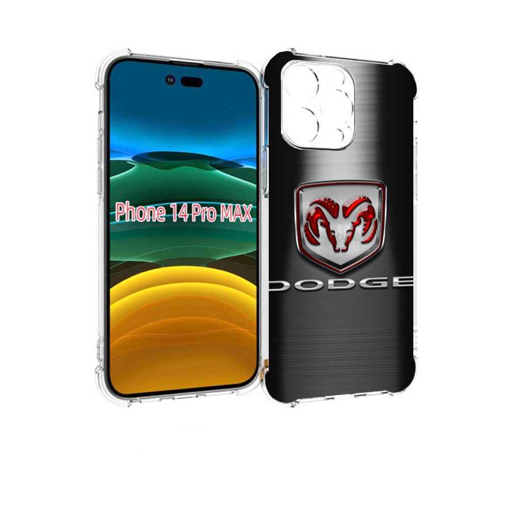 

Чехол MyPads dodge 1 мужской для iPhone 14 Pro Max, Прозрачный, Tocco