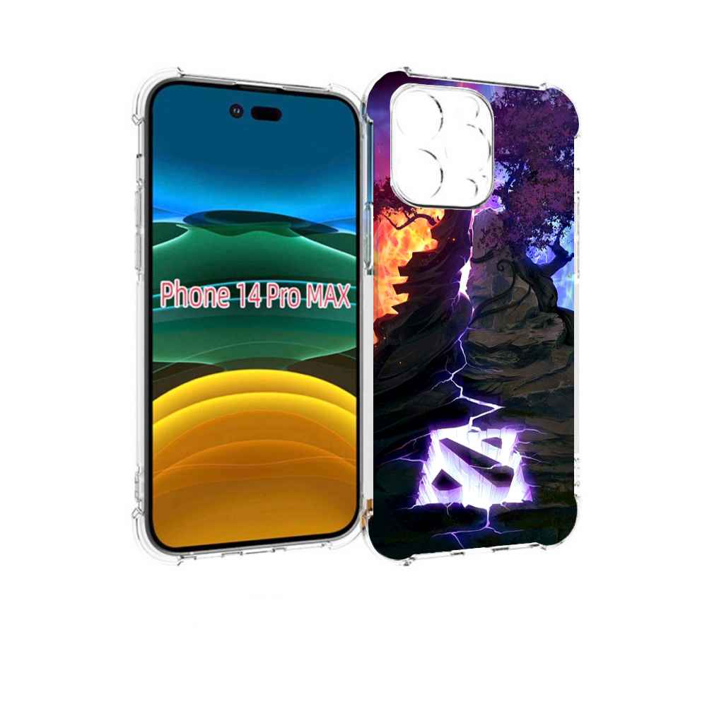 

Чехол MyPads dota 2 логотип для iPhone 14 Pro Max, Прозрачный, Tocco