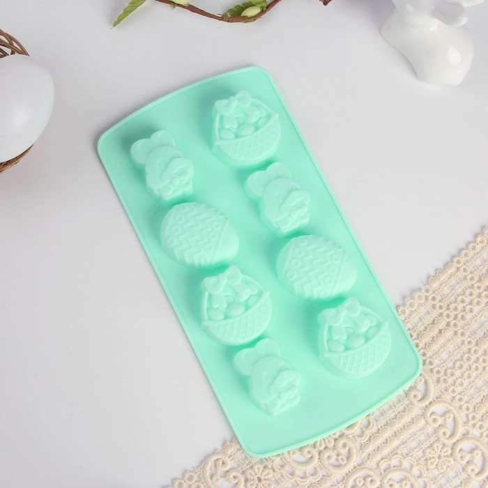 

Силиконовая форма «Пасхальная композиция» зеленая, 11,6 х 22,5 см, Пасха