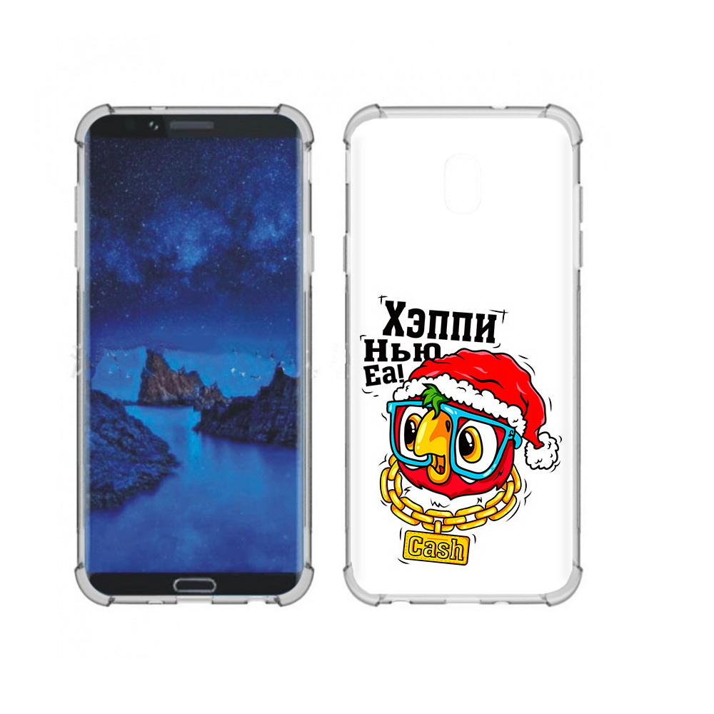 

Чехол MyPads Tocco для Samsung Galaxy J7 (2018) Хэппи нью еа (PT226928.596.196), Прозрачный, Tocco