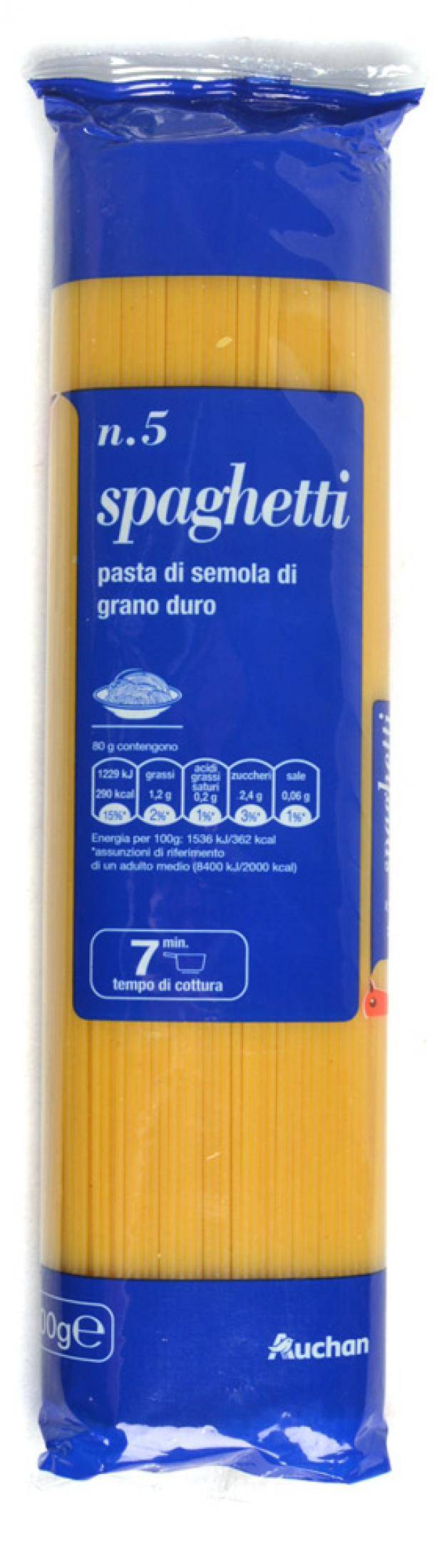 

Спагетти Auchan № 5 500 г