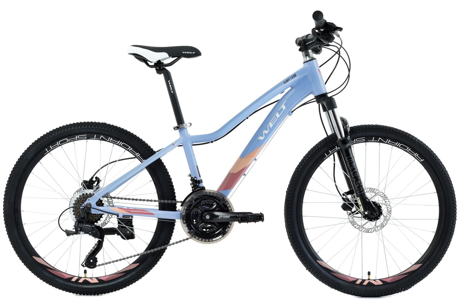 

Велосипед Welt Floxy 1.0 HD 24 (2022) 24", Голубой