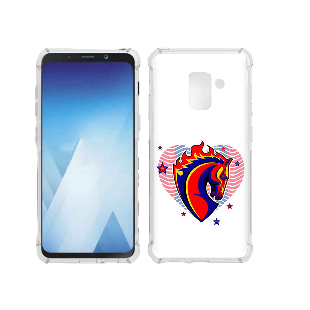 

Чехол MyPads Tocco для Samsung Galaxy A5 (2018) ФК ЦСЛ Лошадь (PT95317.573.180), Прозрачный, Tocco