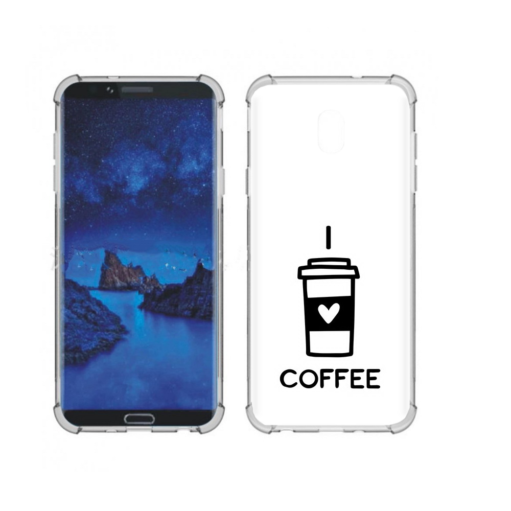 

Чехол MyPads Tocco для Samsung Galaxy J7 (2018) Я люблю кофе (PT226928.596.206), Прозрачный, Tocco
