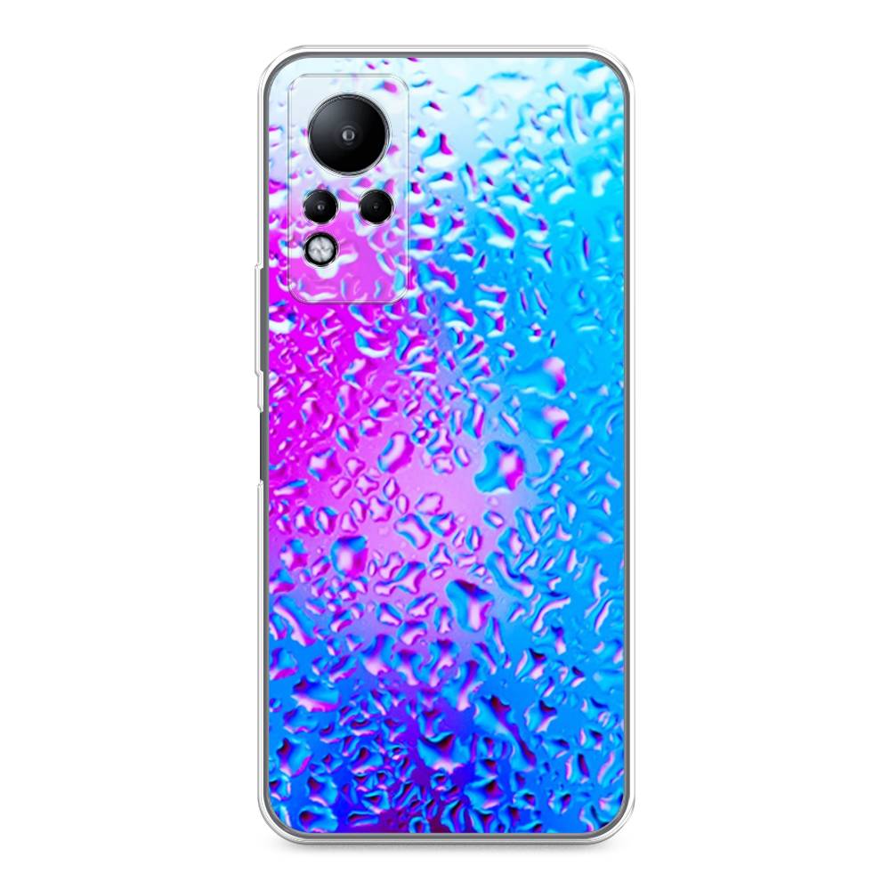 

Чехол для Infinix Note 11/12 G88 "Капли на стекле", Голубой;розовый, 3100450-3