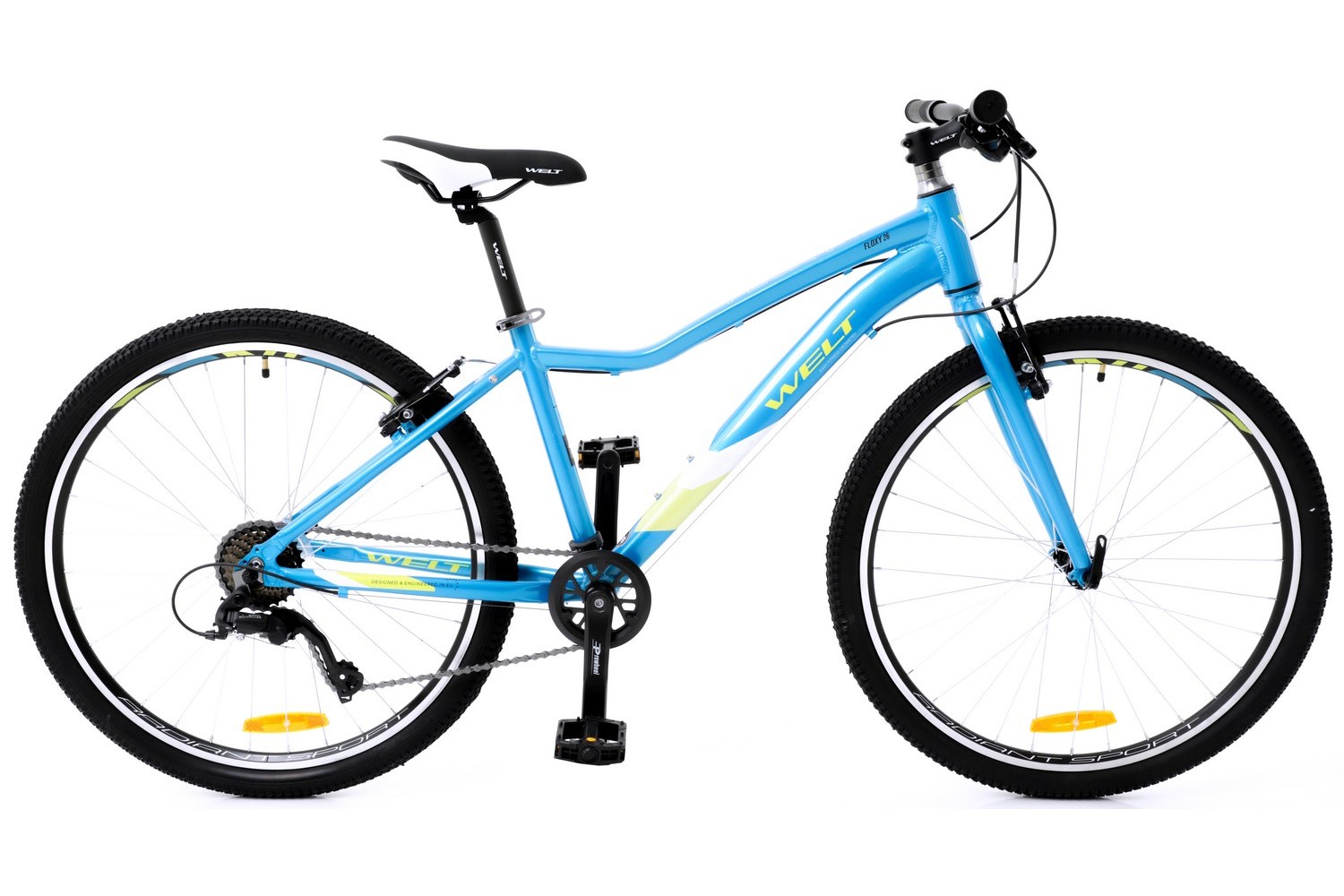 

Велосипед Welt Floxy 26 Rigit (2022) silver/blue, Голубой;серебристый