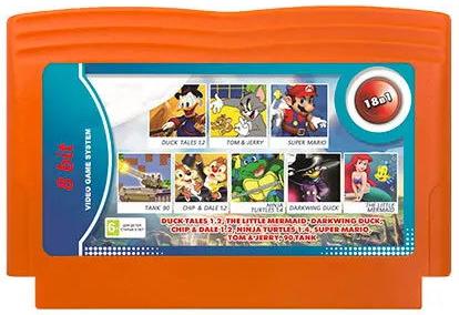 

Сборник игр 18 в 1 (A-18в1) Mermaid,Duck Tales1,Chip and dale,Darkwing duck(8 bit)
