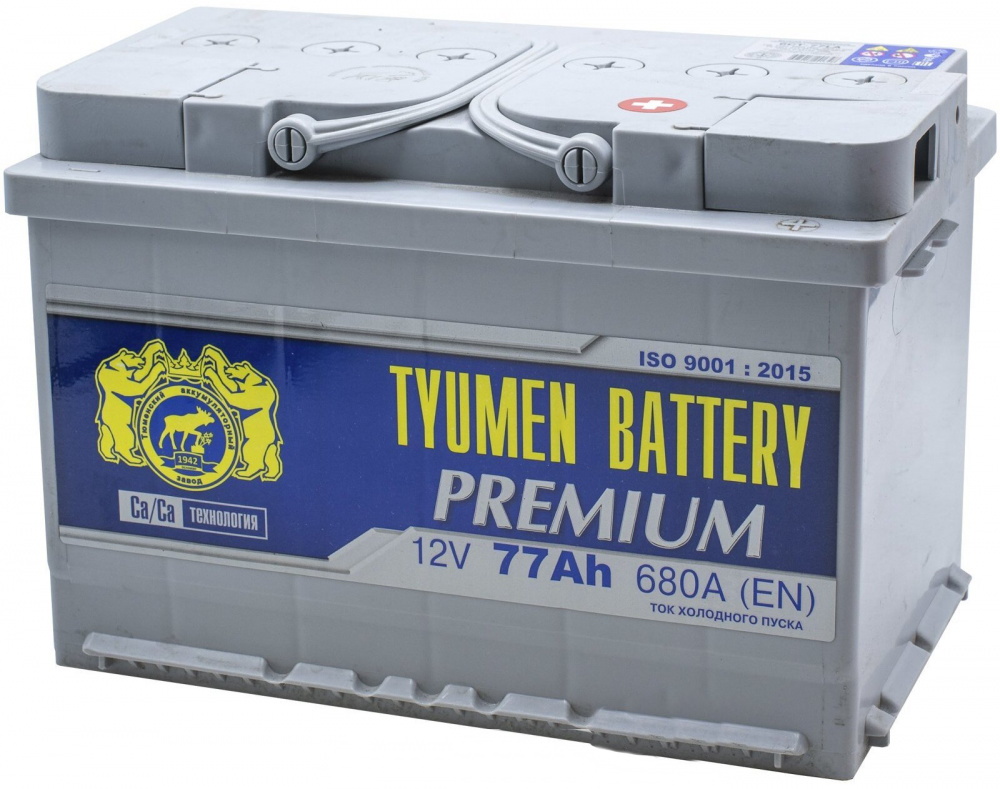 фото Аккумулятор легковой "tyumen battery" premium 77ач о/п l3