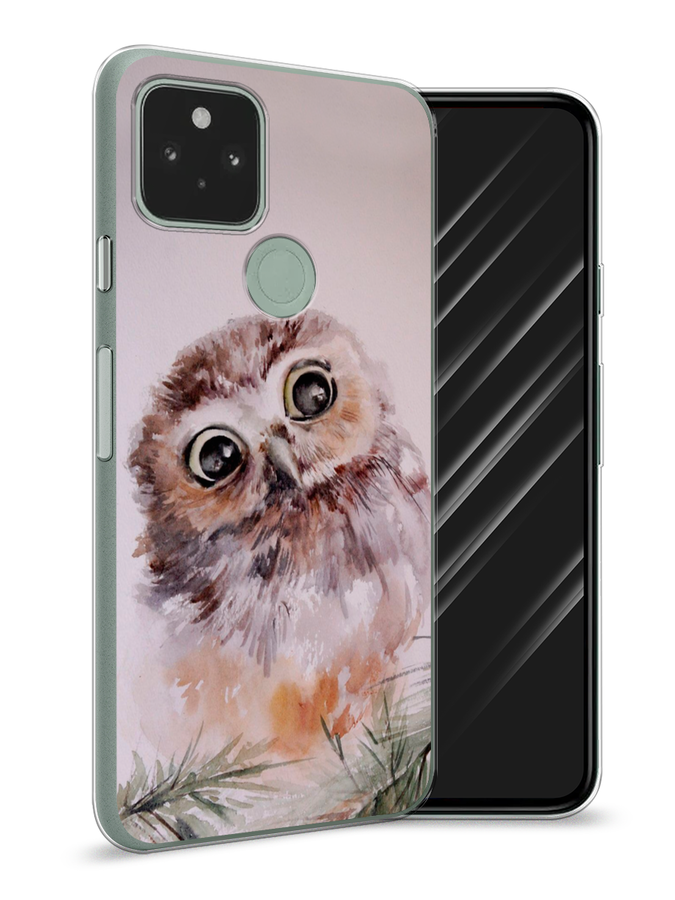 

Чехол Awog на Google Pixel 5A "Сова на розовом", Разноцветный, 271050-1