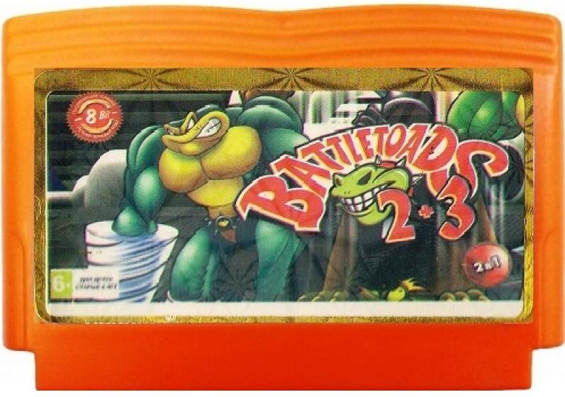 

Сборник игр 2 в 1 Боевые Жабы 2, 3 (Battle Toads 2 + Battle Toads 3) Русская Версия(8 bit)