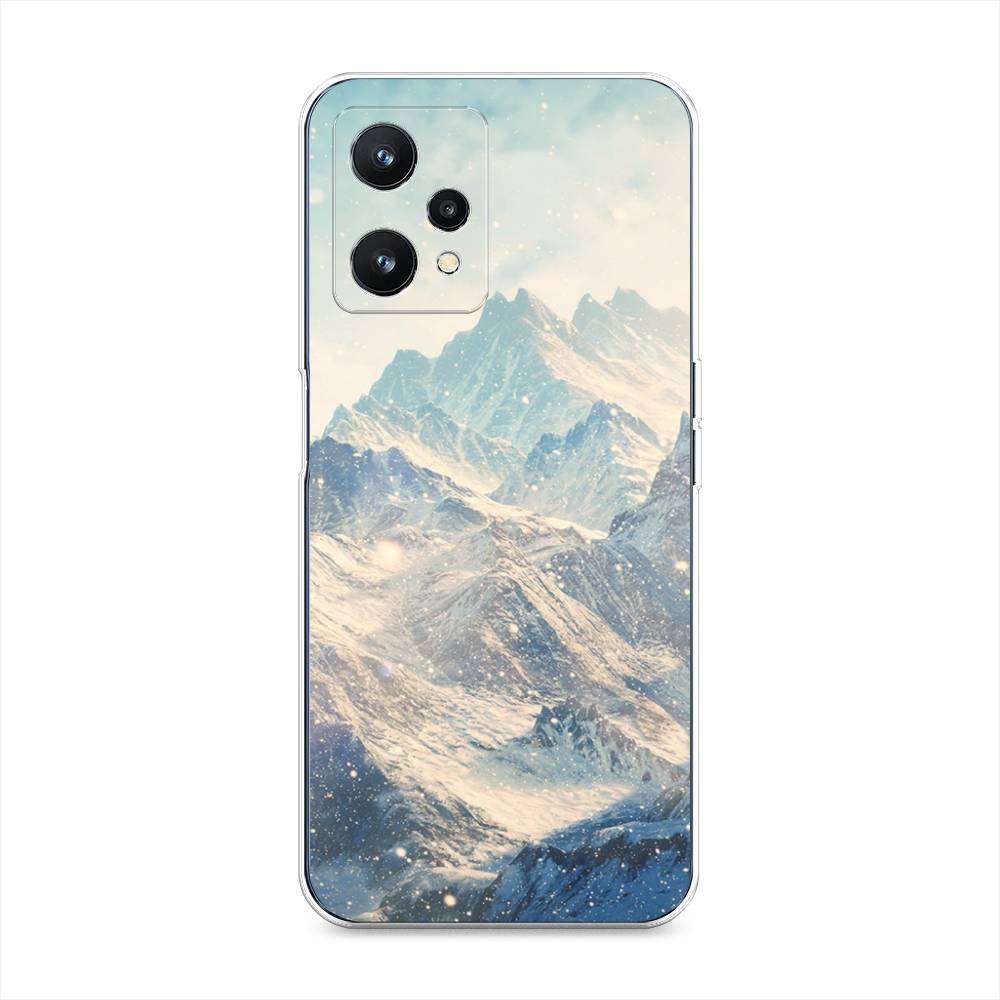 

Силиконовый чехол "Горы 4" на Realme 9 5G, Голубой