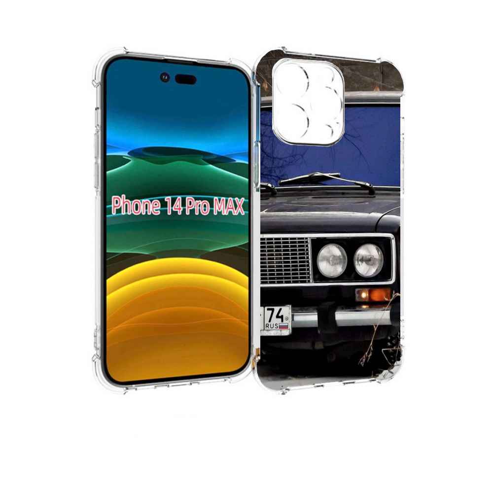 

Чехол MyPads lada ваз 1 для iPhone 14 Pro Max, Прозрачный, Tocco